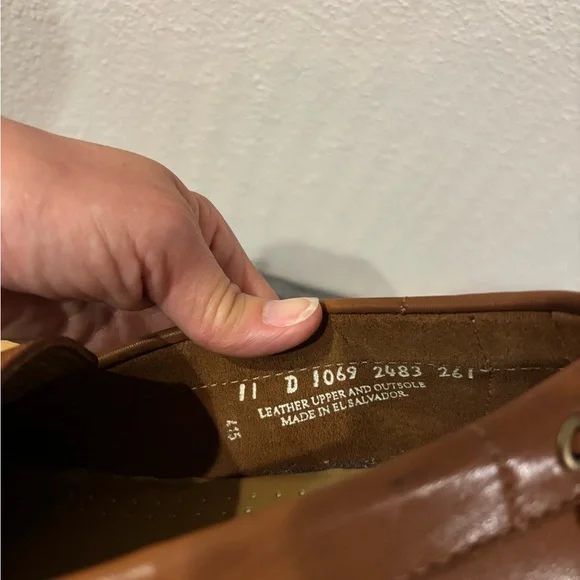 G.H. BASS Weejuns Brown Leather Upper and sole Handcrafted Men’s Loafer sz 11 D - Picture 8 of 10